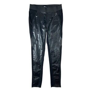 Abbey Dawn Avril Lavigne Black Pleather Front Leggings  Size L  Goth Punk Rocker